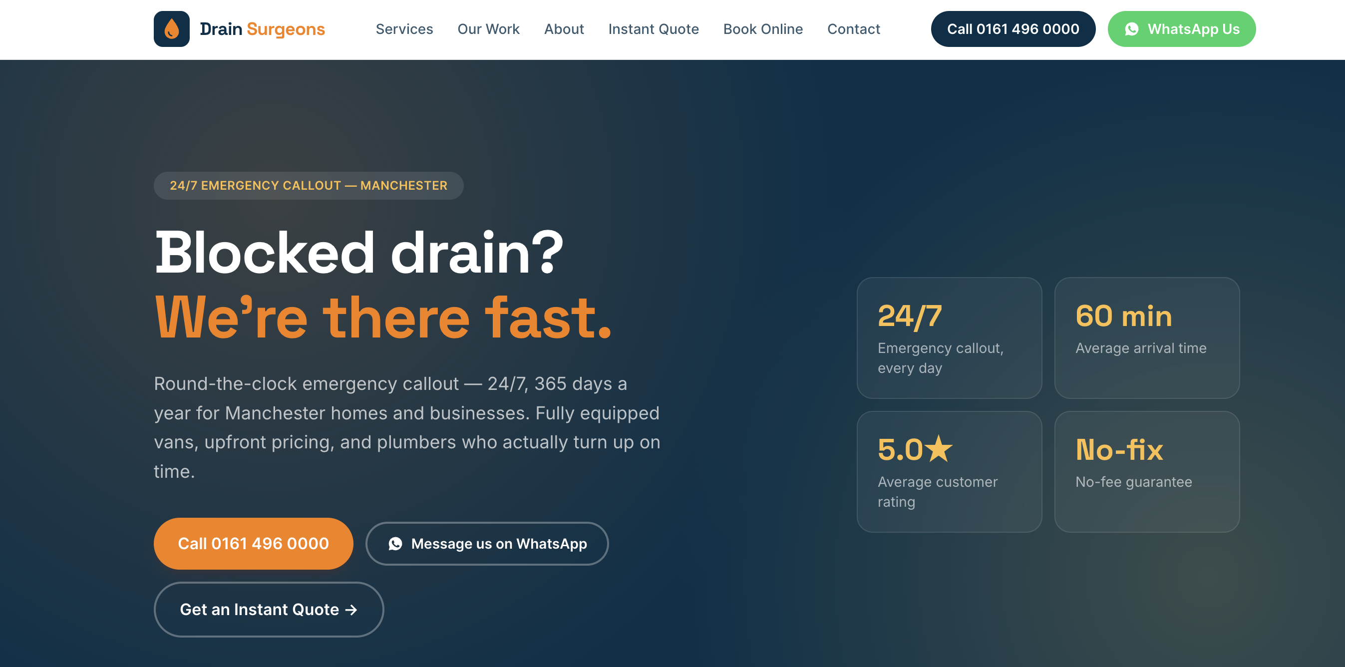 Drain Surgeons site preview